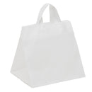 White HDPE Soft Loop Takeout Shopping Gift Bags