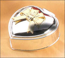 Plated Heart Box W - Bow