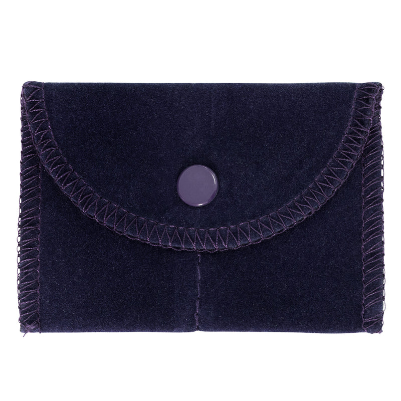 Velour Pouches with Side-by-Side Pocket