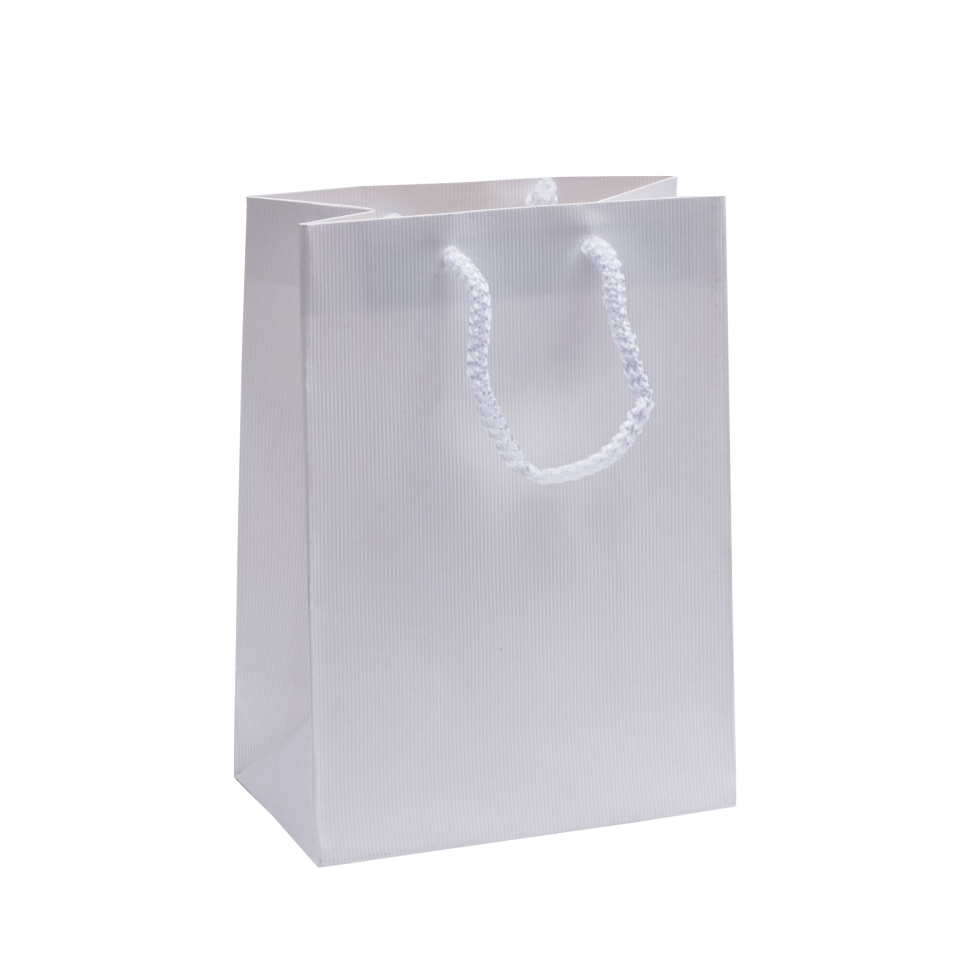Euro Tote Embossed Ribbed Paper Bag