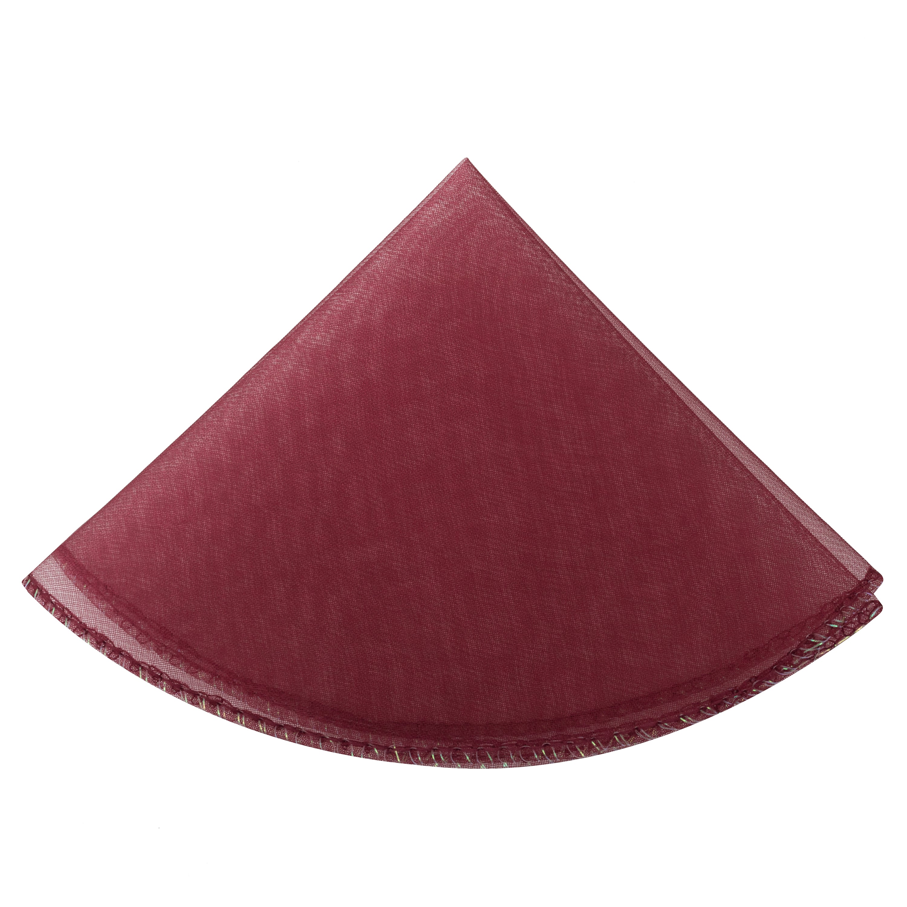 Organza Circle Pouch with Metallic Edge