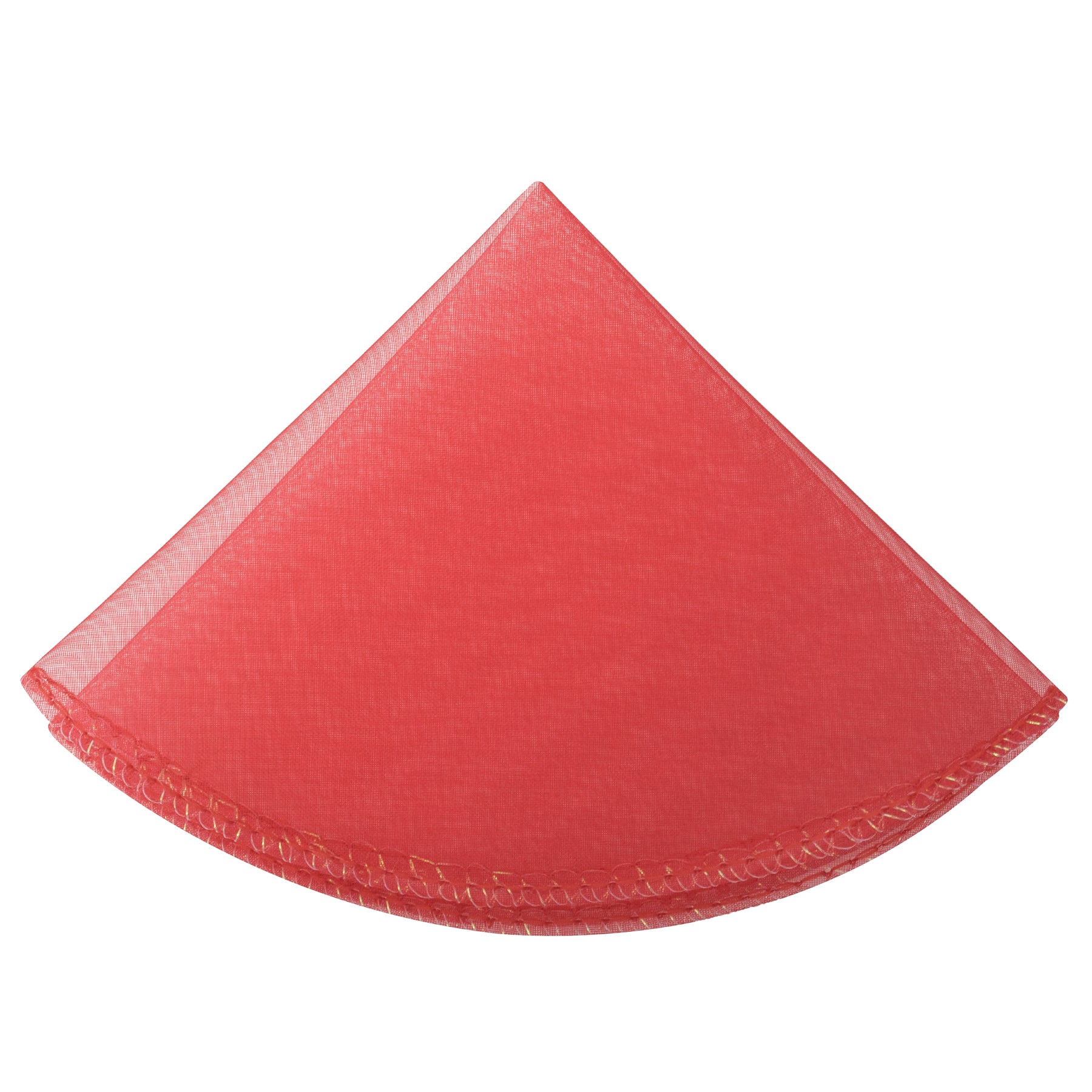 Organza Circle Pouch with Metallic Edge