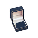 Paper Covered Single Earring Box with Gold Accent