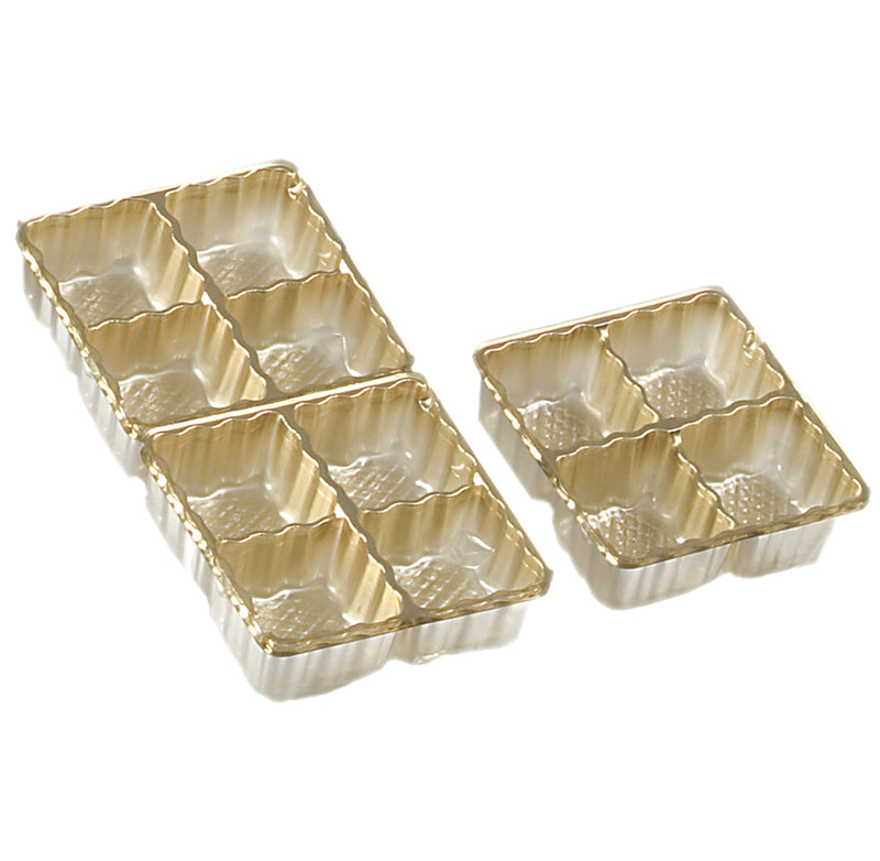 Gold Interchangeable Candy Tray - 8 Square