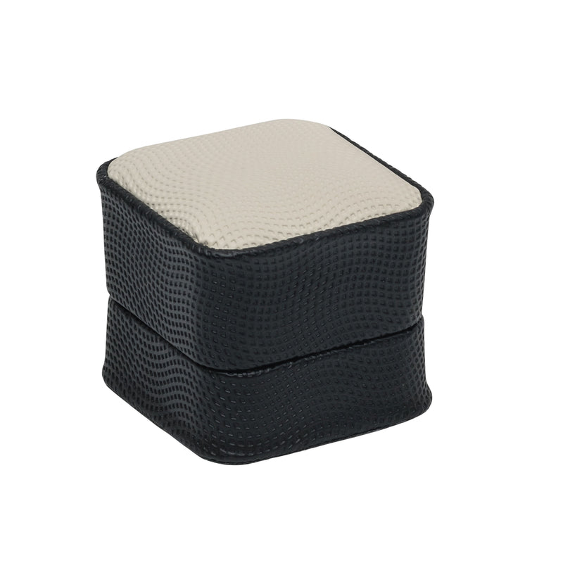 Textured Two-Tone Single Ring Box