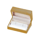 Paper Covered Large Cufflink Box with Gold Accent