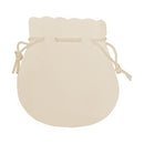 Large Round Velvet Pouch