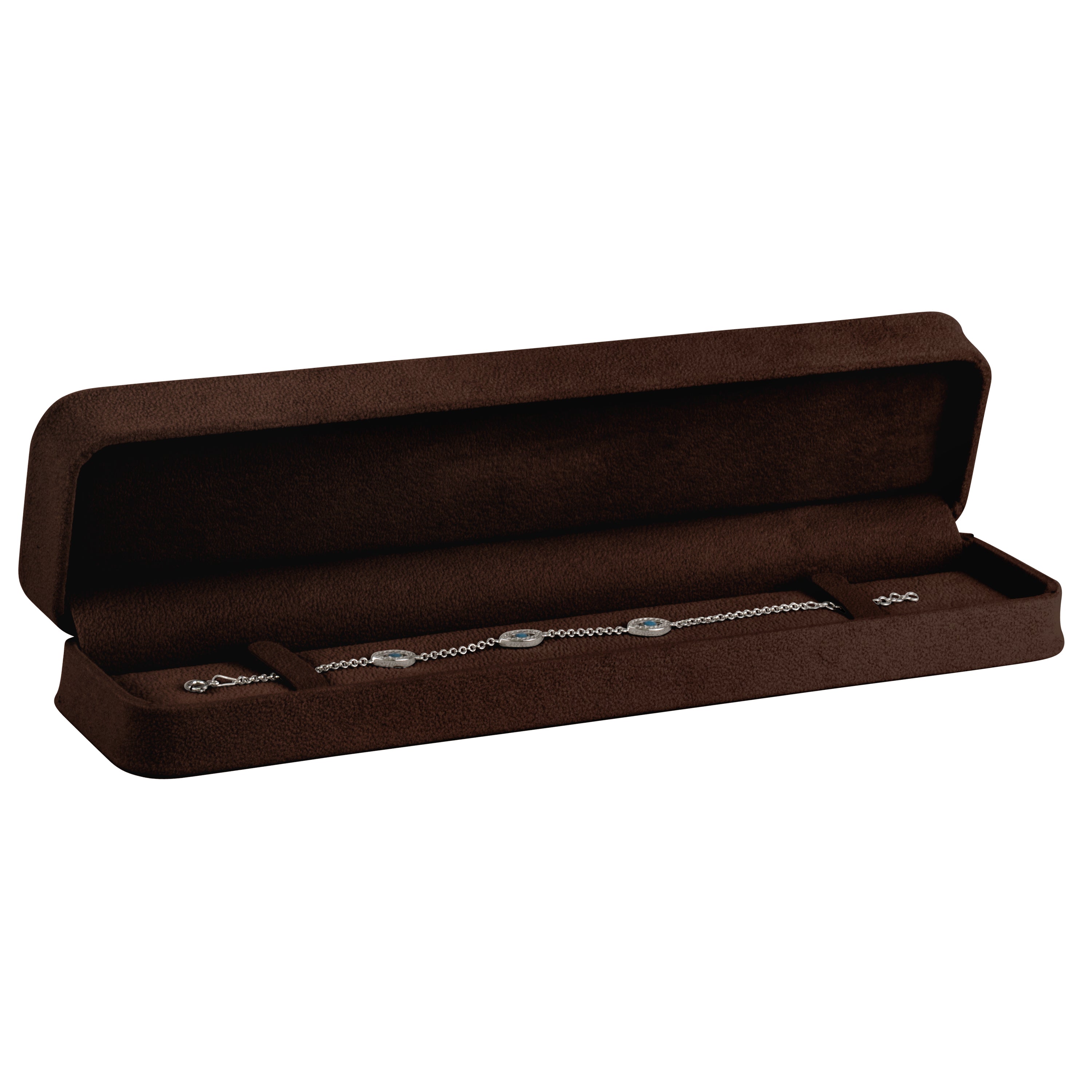 Suede Bracelet Box with Matching Suede Interior