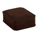 Suede Large French Clip Earring Box with Matching Suede Interior