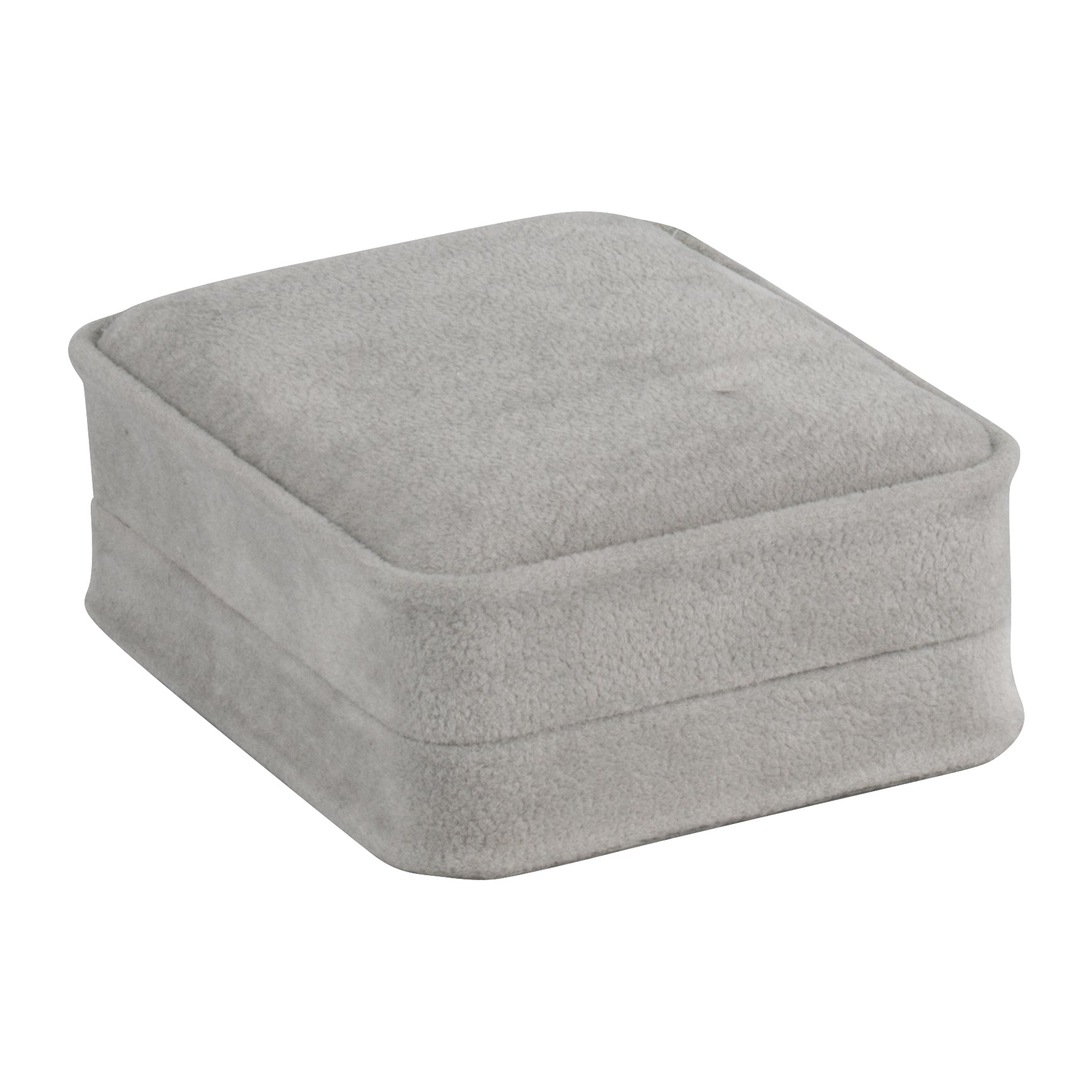 Suede Large French Clip Earring Box with Matching Suede Interior