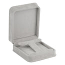 Suede Large French Clip Earring Box with Matching Suede Interior