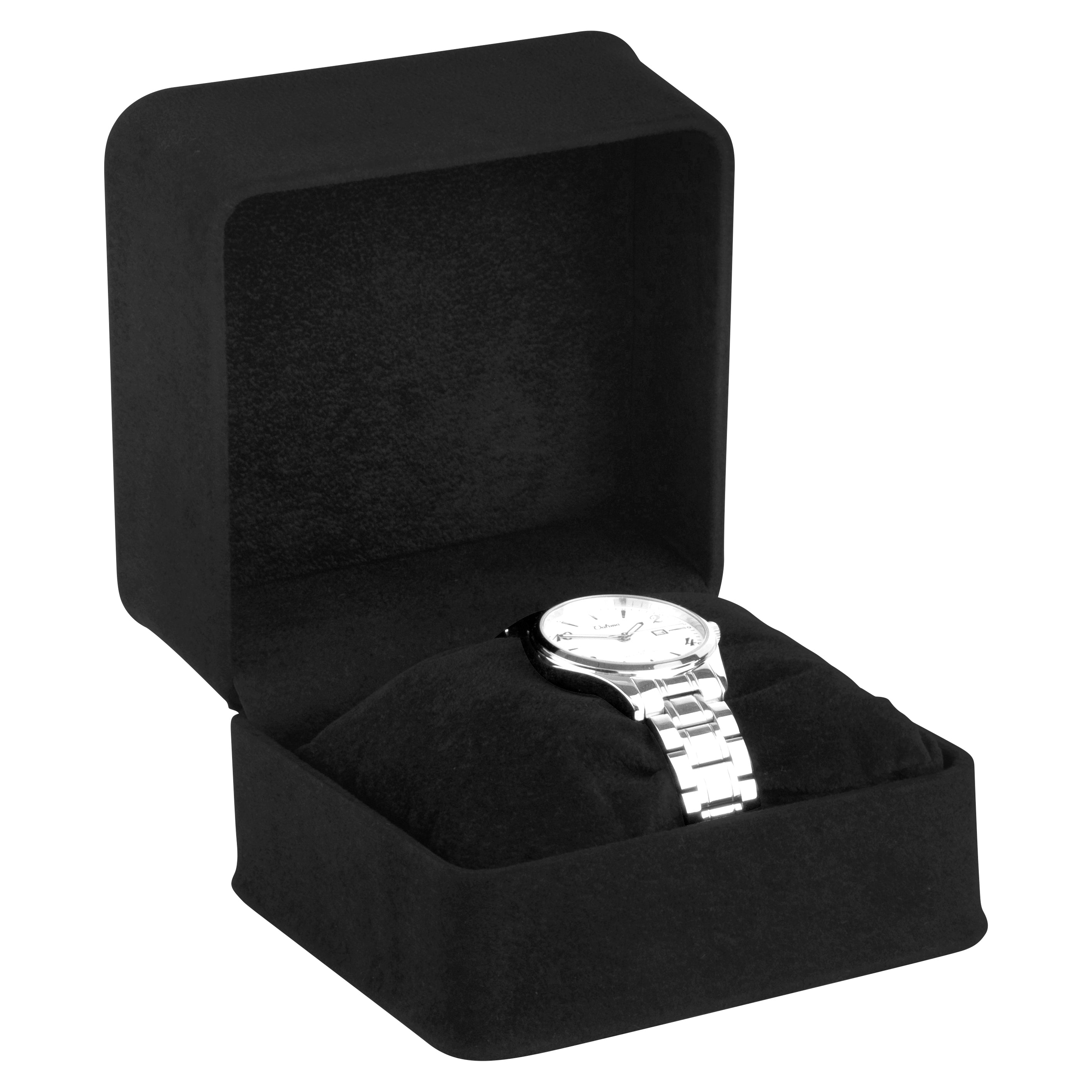 Suede Watch Box with Matching Suede Interior