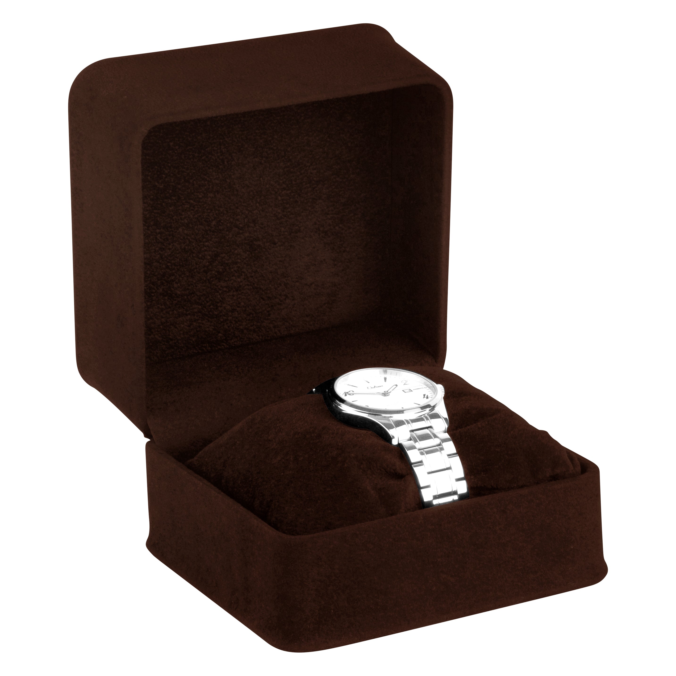 Suede Watch Box with Matching Suede Interior