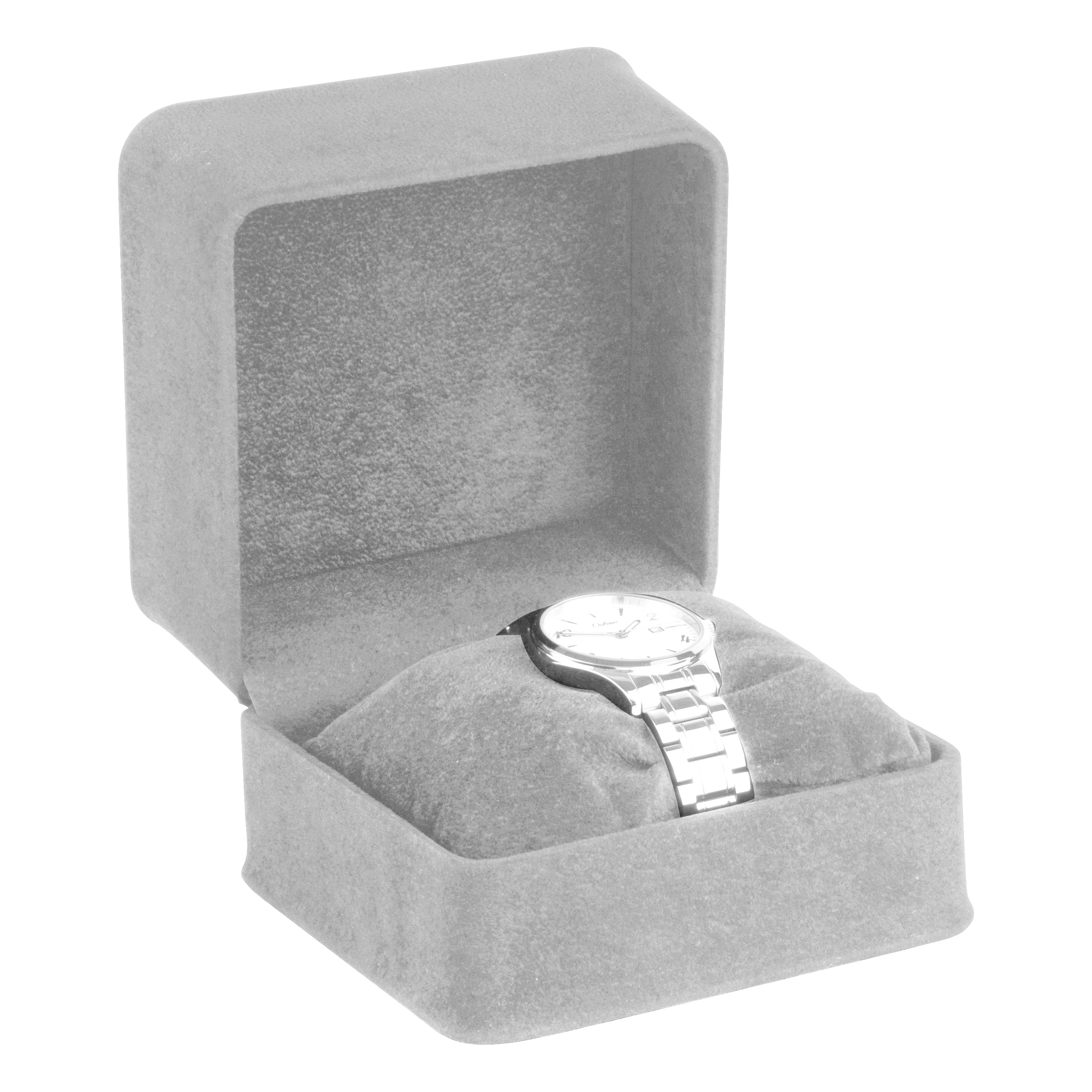 Suede Watch Box with Matching Suede Interior