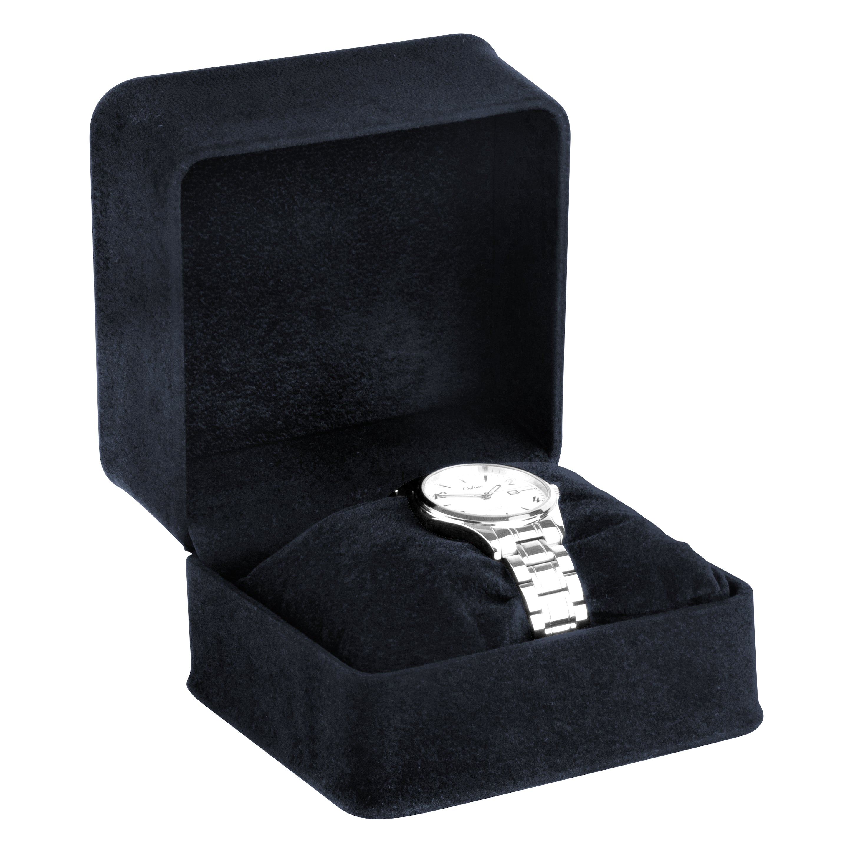 Suede Watch Box with Matching Suede Interior