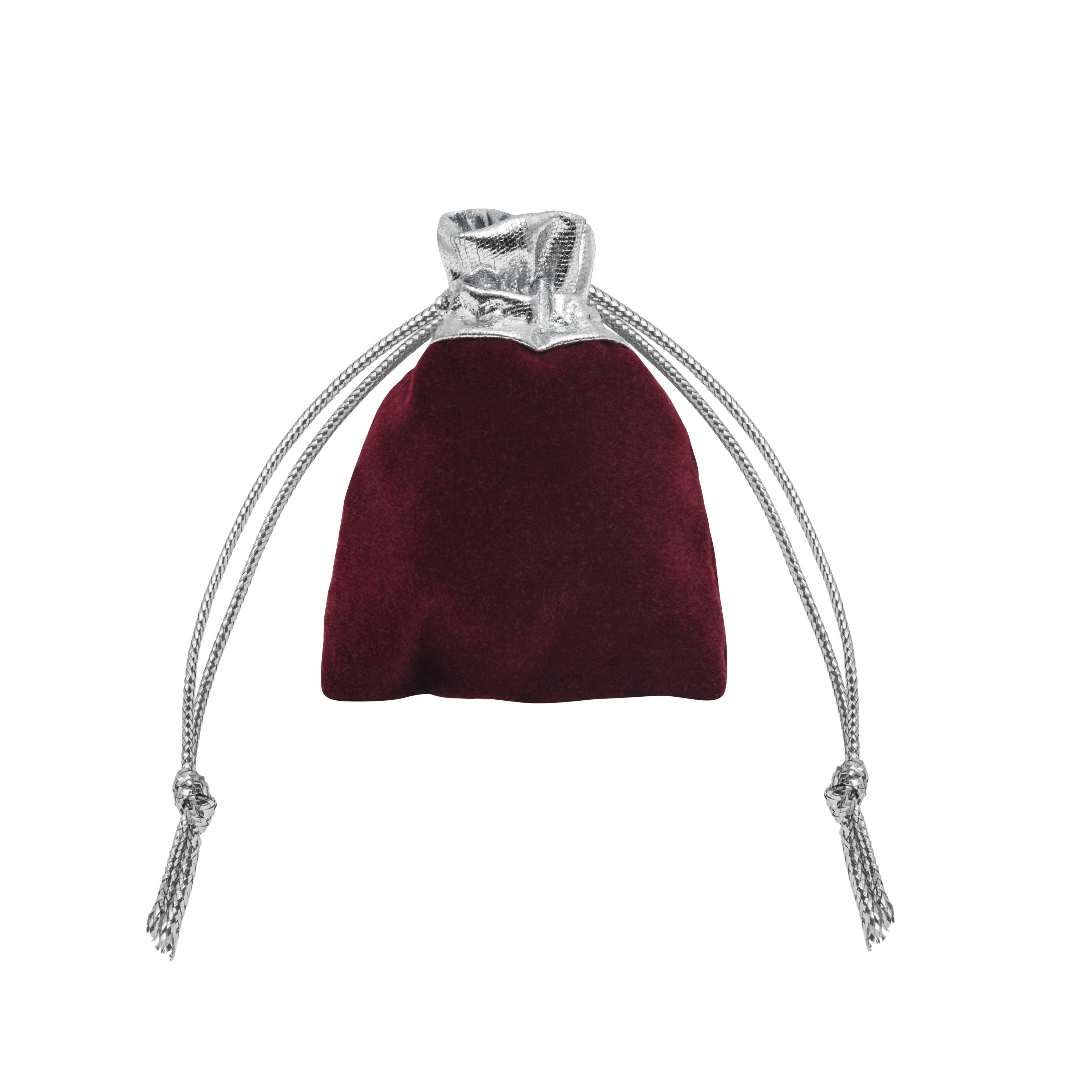 Velvet Pouch with Metallic Top