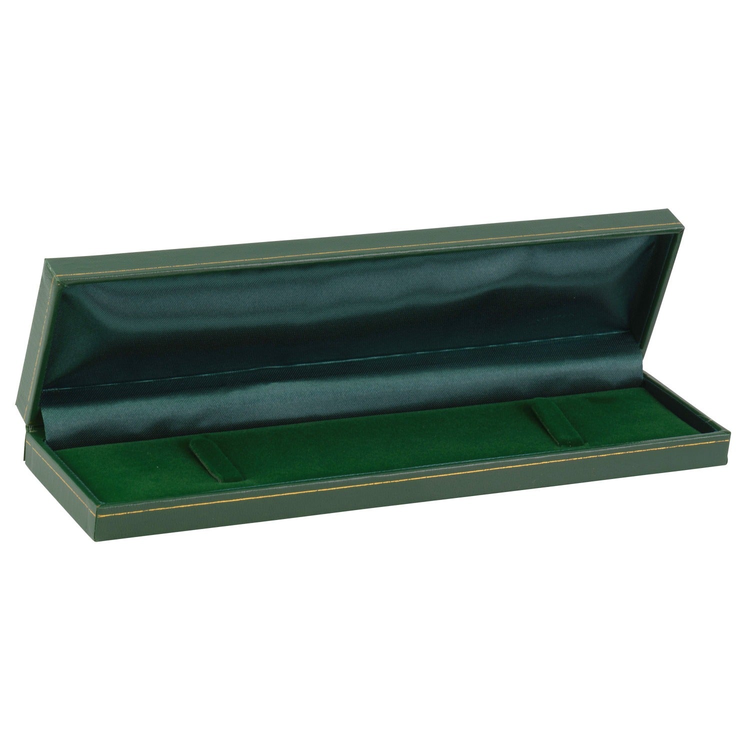 Paper Covered Bracelet Box with Gold Accent