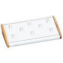 Leatherette & Wooden Display Tray Insert - 8 Rings