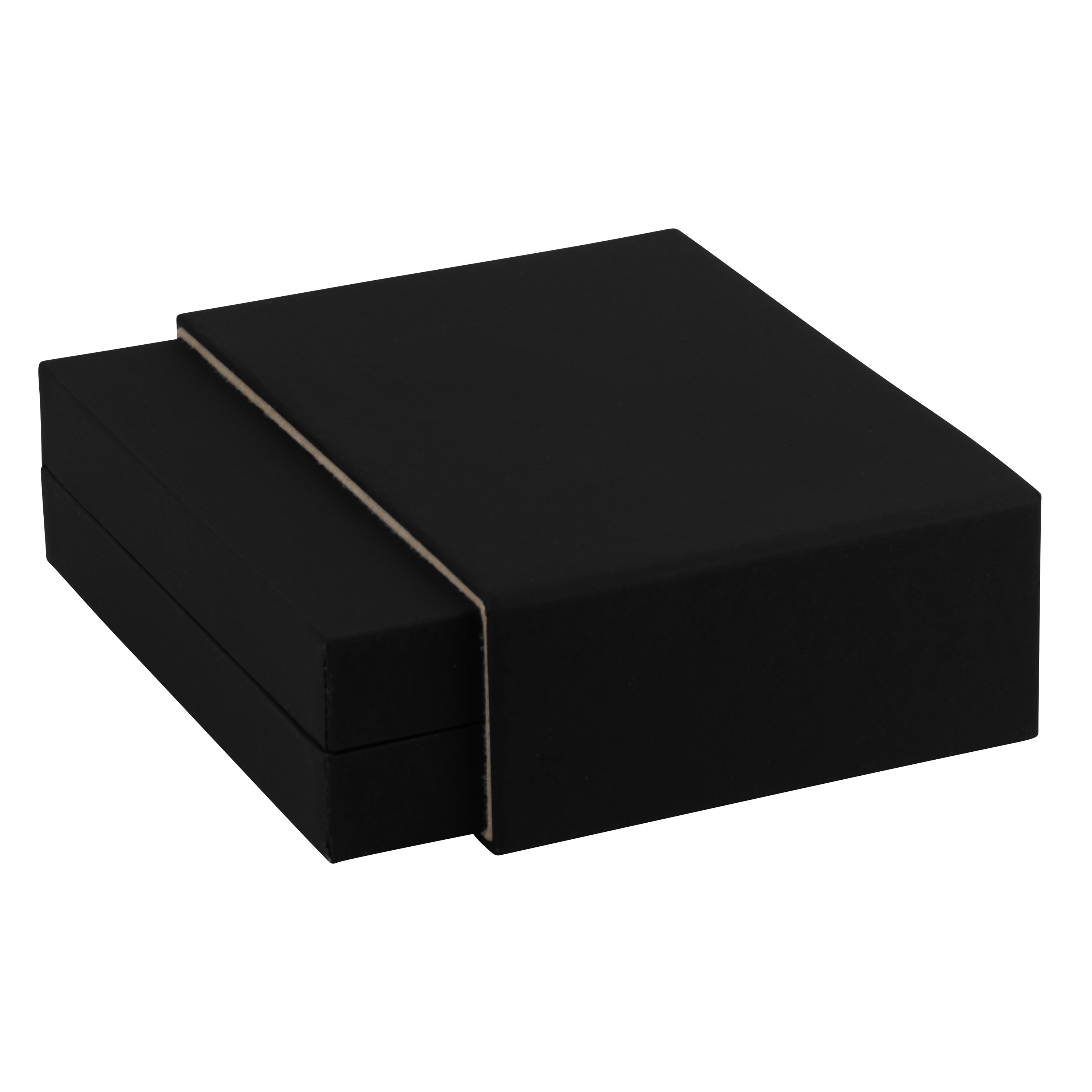 Matte Paper Covered French Clip Earring Box with Matching Moulded Sleeve
