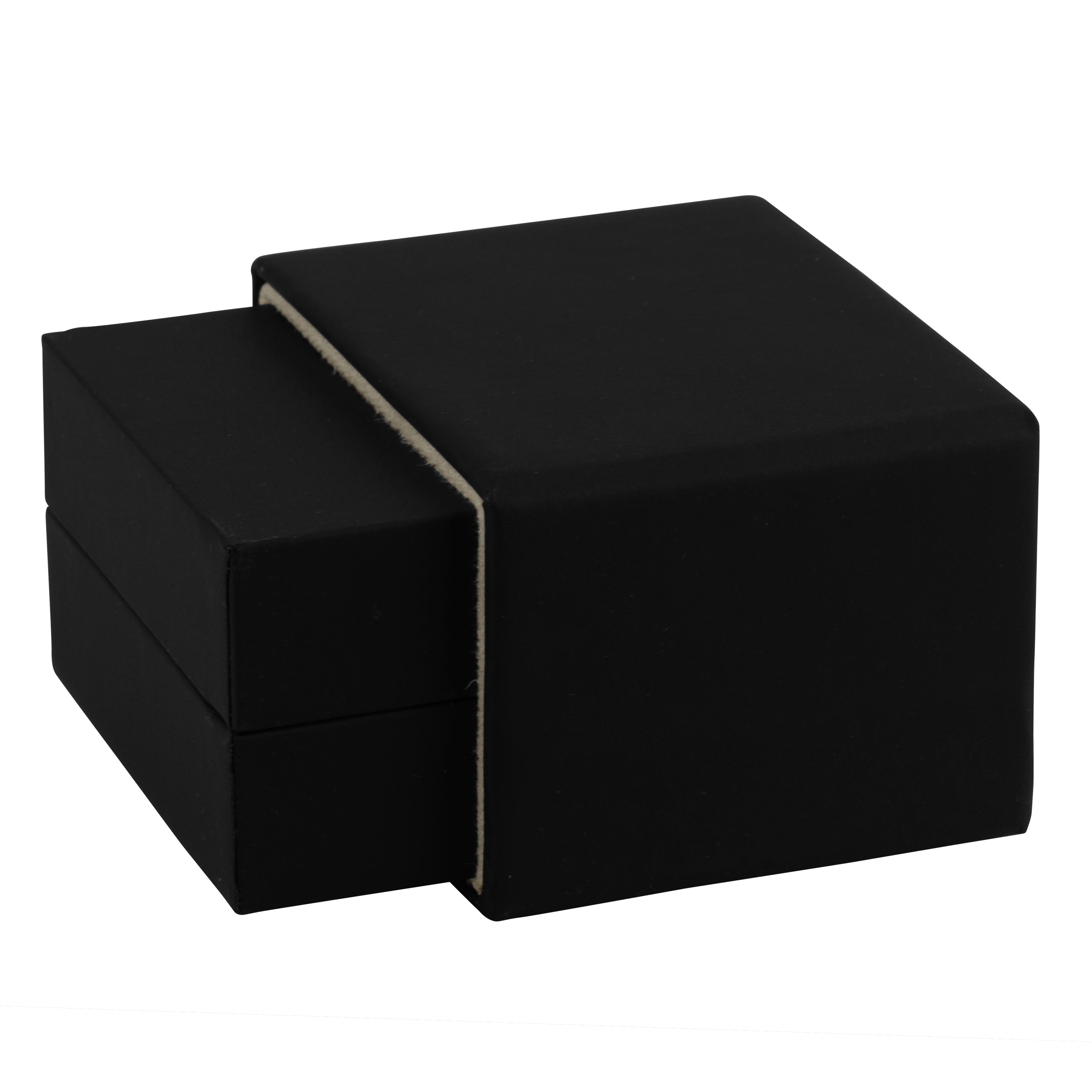 Matte Paper Covered Single Earring Box with Matching Moulded Sleeve