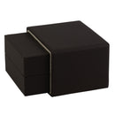 Matte Paper Covered Single Earring Box with Matching Moulded Sleeve