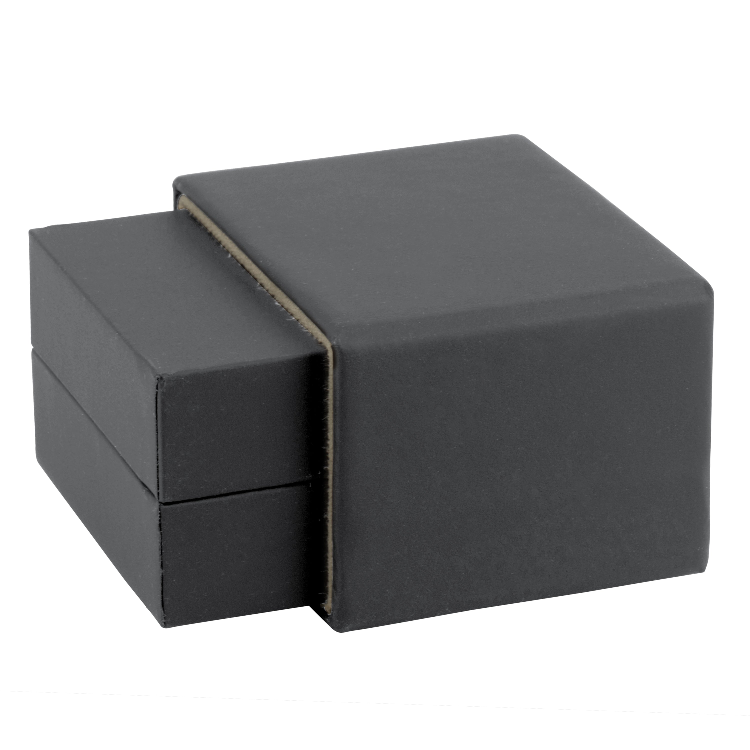 Matte Paper Covered Single Earring Box with Matching Moulded Sleeve