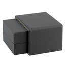 Matte Paper Covered Single Earring Box with Matching Moulded Sleeve
