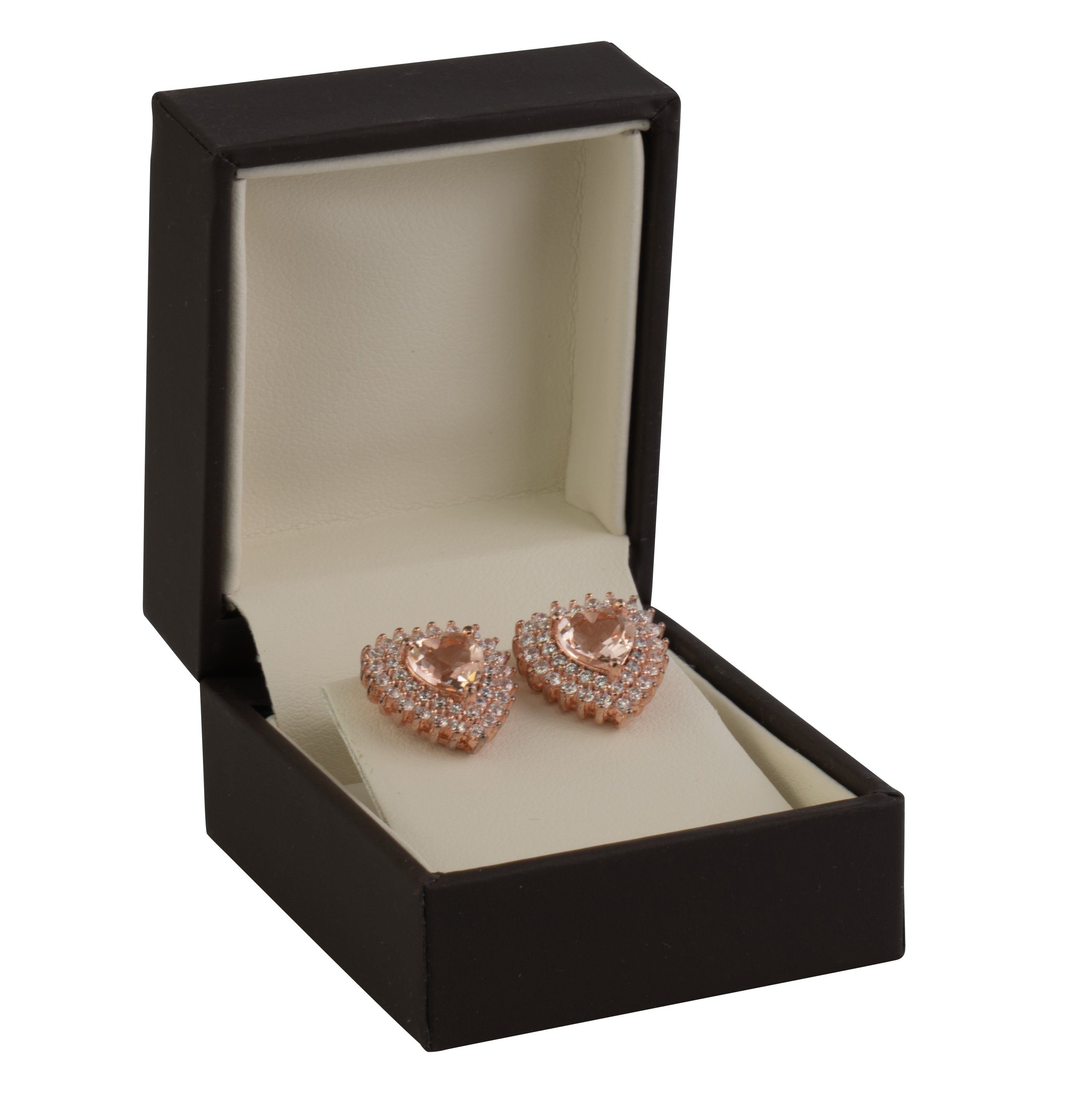 Matte Paper Covered Single Earring Box with Matching Moulded Sleeve