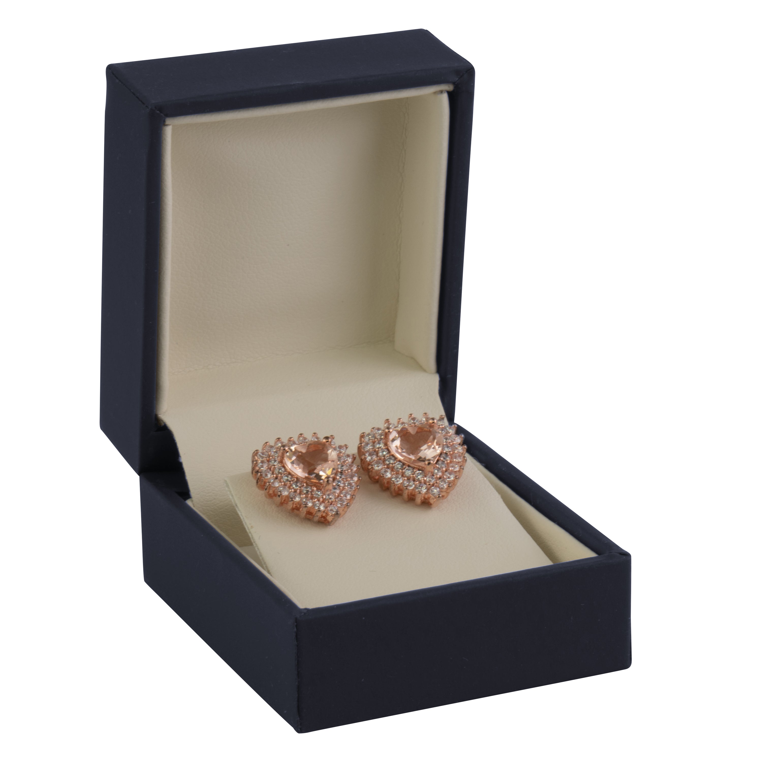 Matte Paper Covered Single Earring Box with Matching Moulded Sleeve