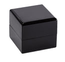 Wood Look Single Ring Box with Leatherette Interior