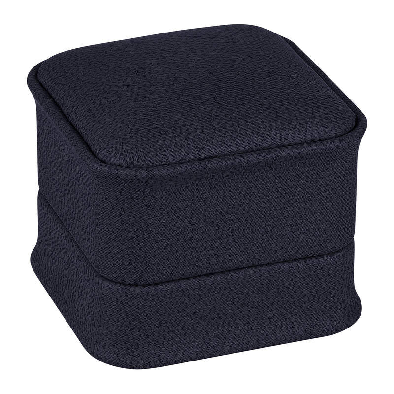 Nabuka Leatherette Single Ring Box with Cream Interior