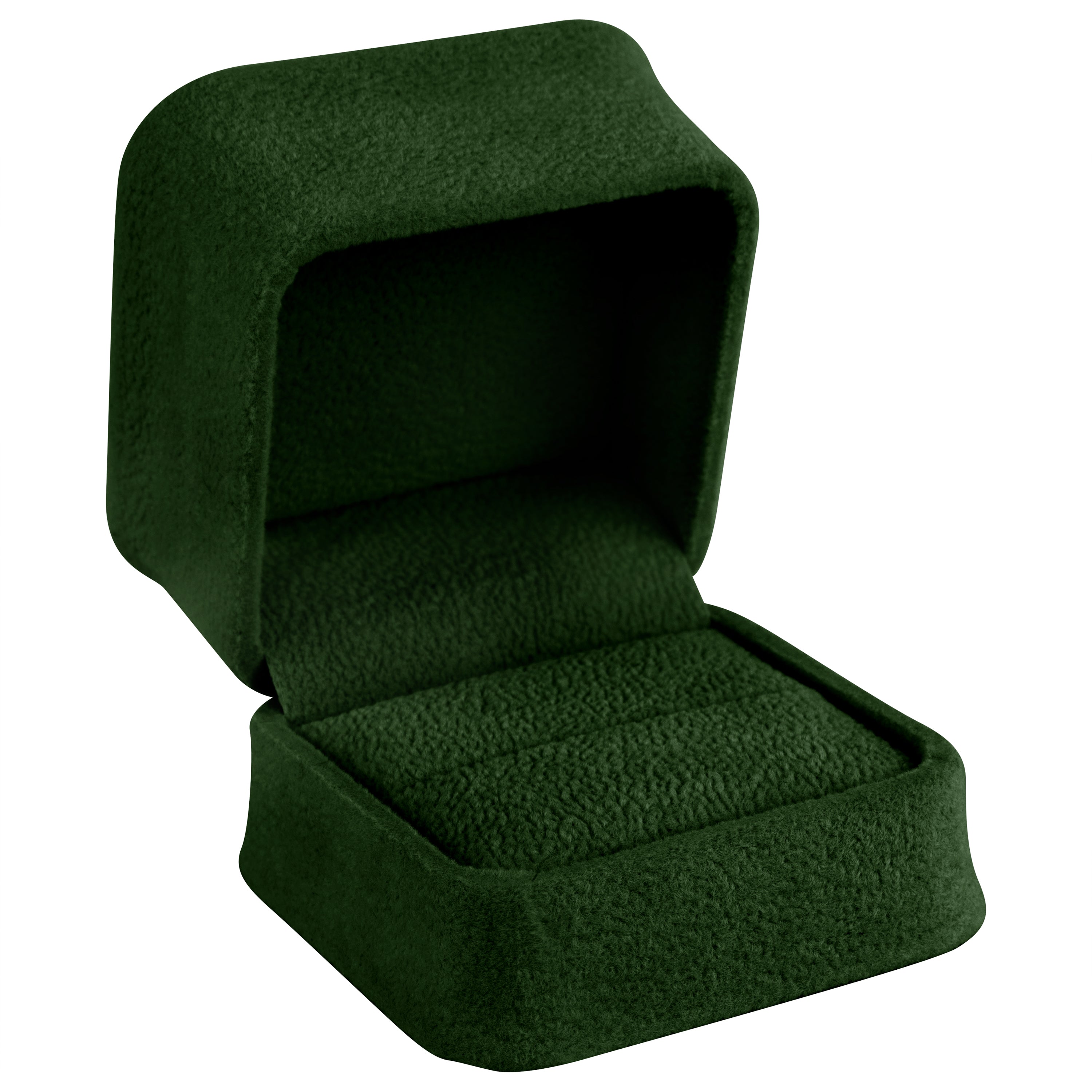 Suede Single Ring Box with Matching Suede Interior