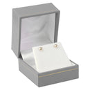 Paper Covered Single Earring Box with Gold Accent