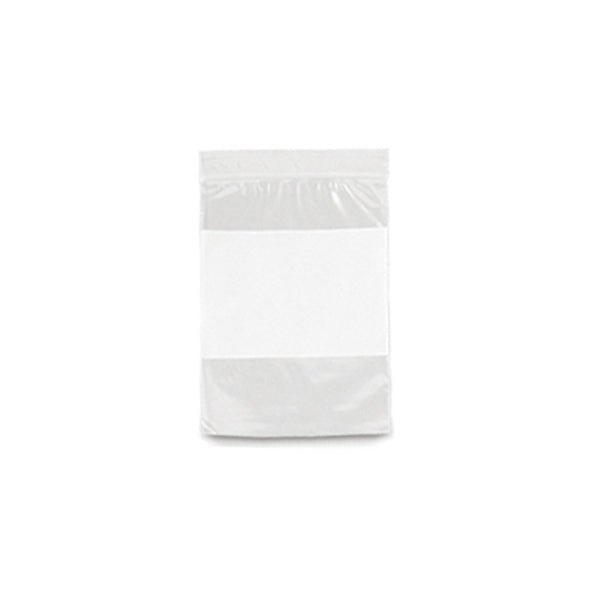 Clear Ziploc Bag with White Patch